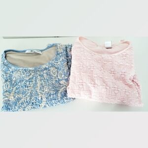 East 5th Set of Two Tops Blue and Pink